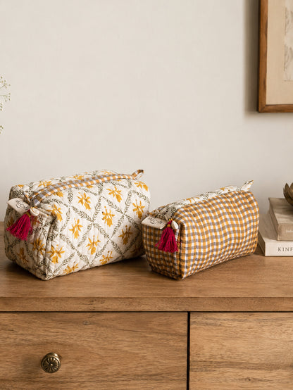 Bahi Quilted Pouch Set