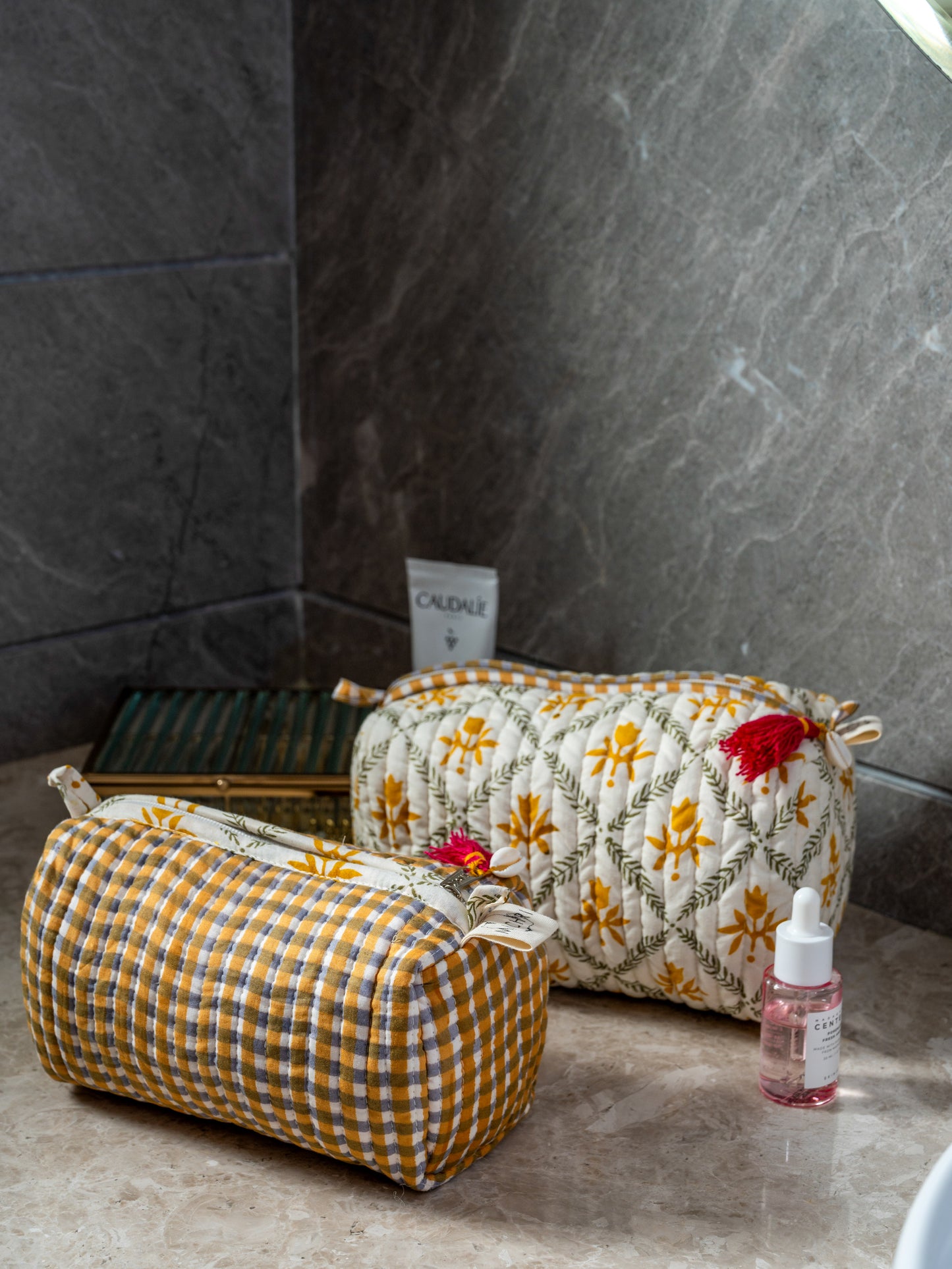 Bahi Quilted Pouch Set