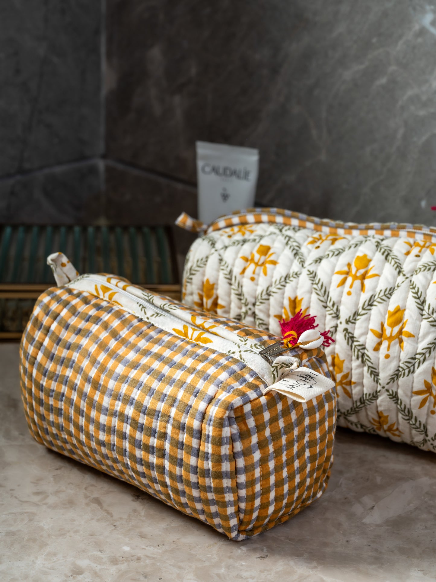 Bahi Quilted Pouch Set