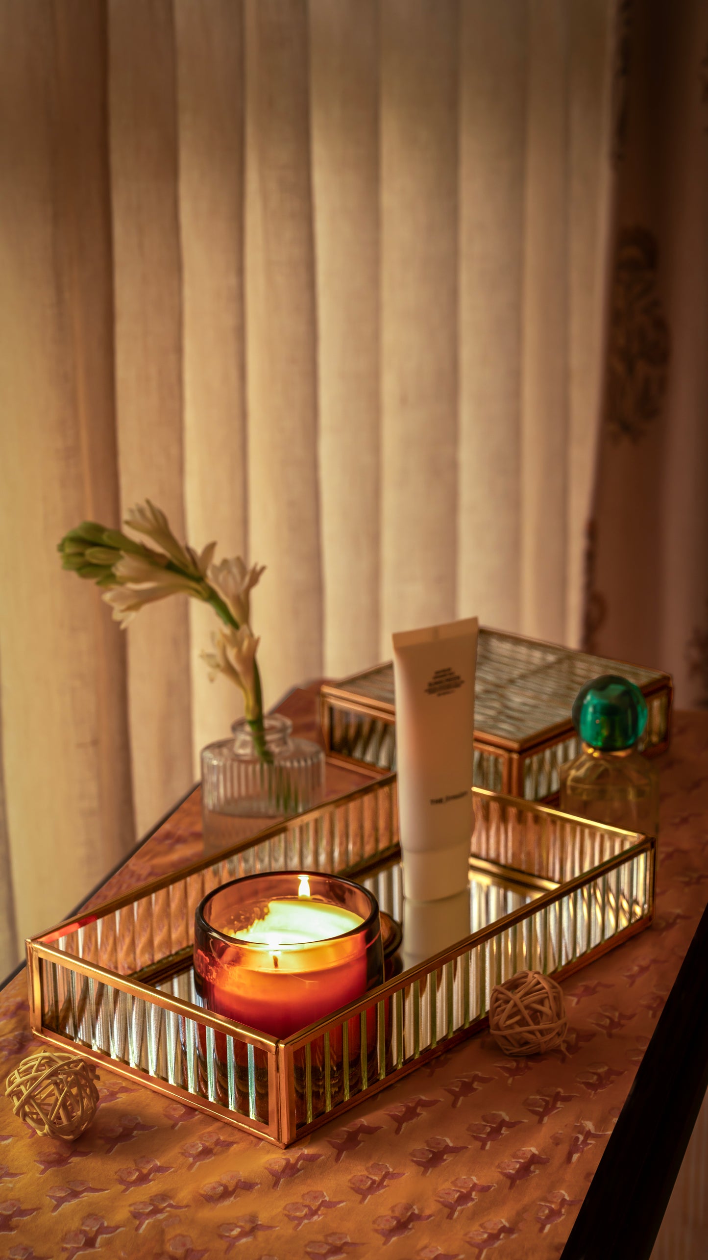 Noor Fluted Vanity Tray