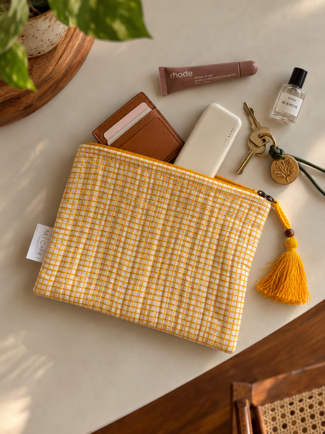 Tahi Flat Quilted Pouch