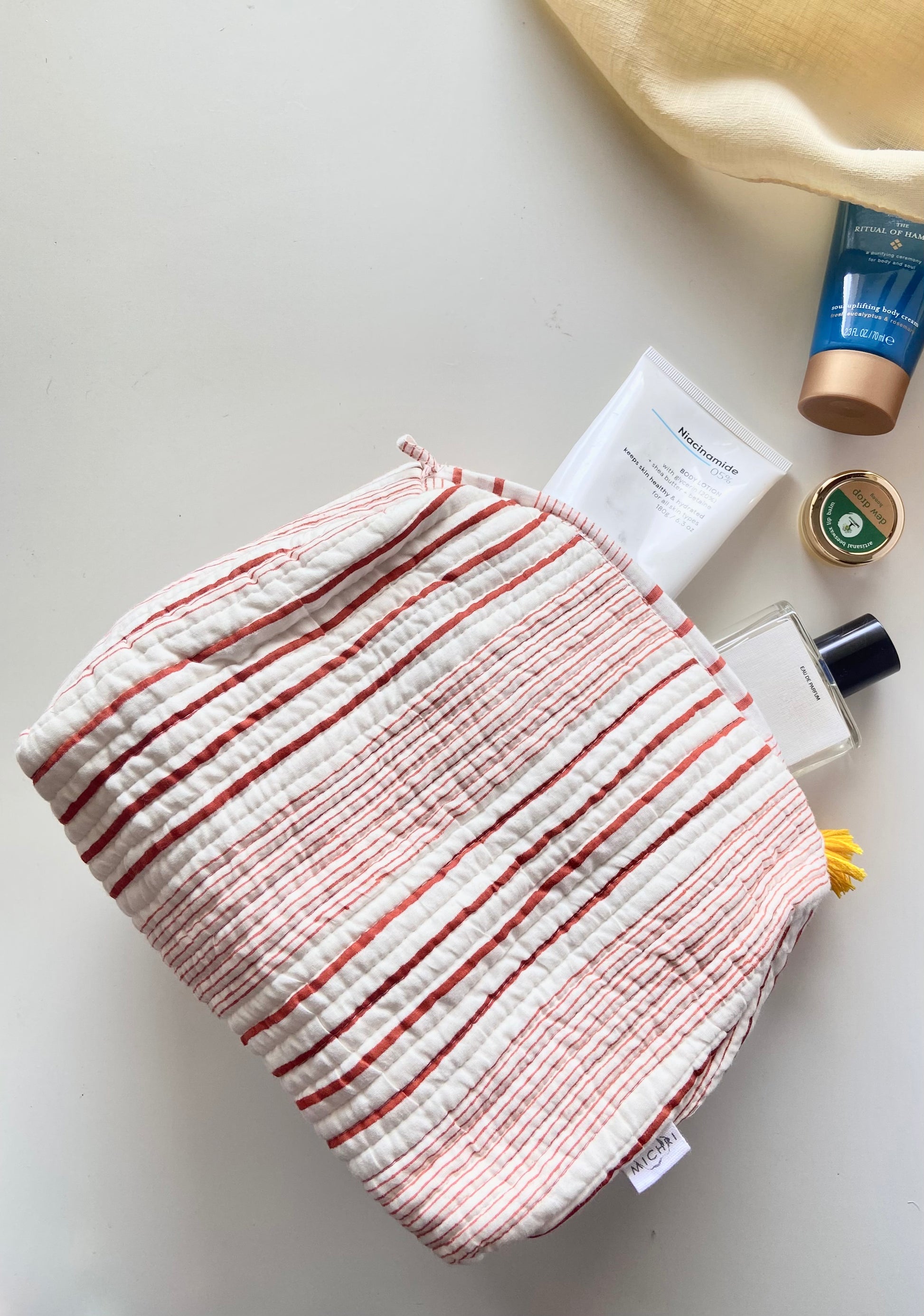 All Striped Toiletries Bag