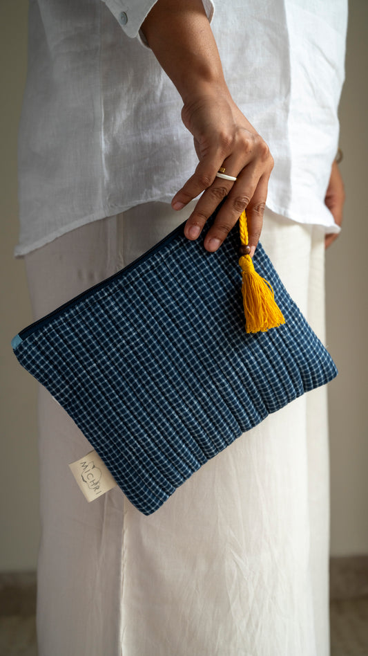 Tahi Flat Quilted Pouch